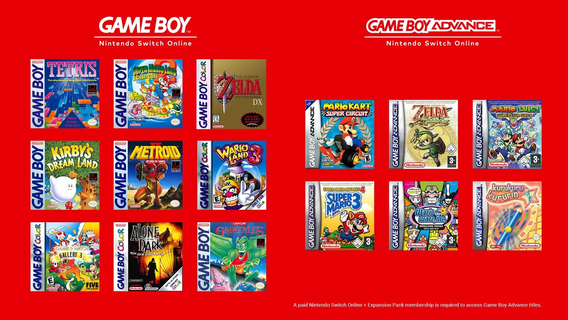 'Video thumbnail for Game Boy and Game Boy Advance games come to Nintendo Switch Online'
