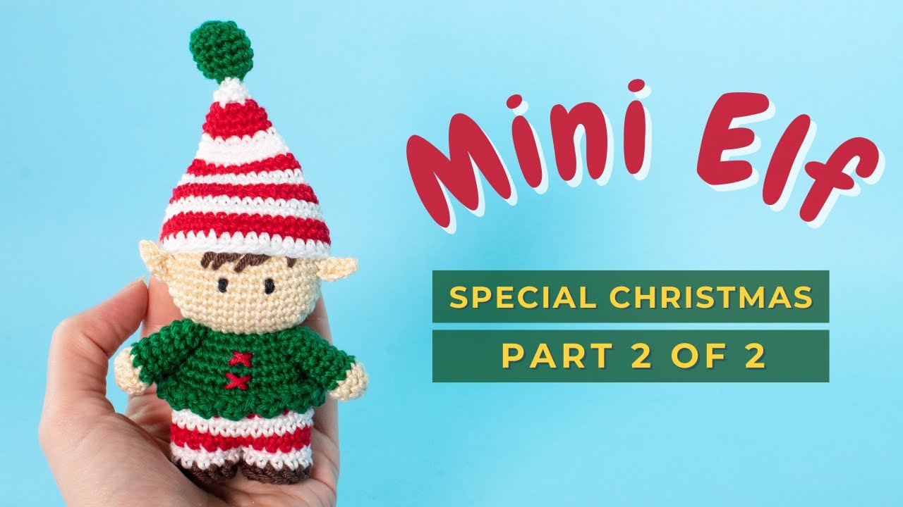 Video thumbnail for Elf Christmas Ornament Amigurumi free pattern PART 2