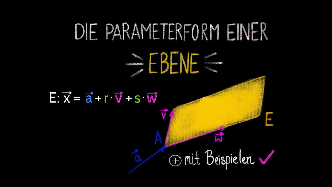'Video thumbnail for Parameterform einer Ebene'