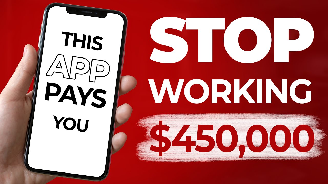 'Video thumbnail for STOP Working ($450,000) Free Best & Highest Paying App For Beginners'