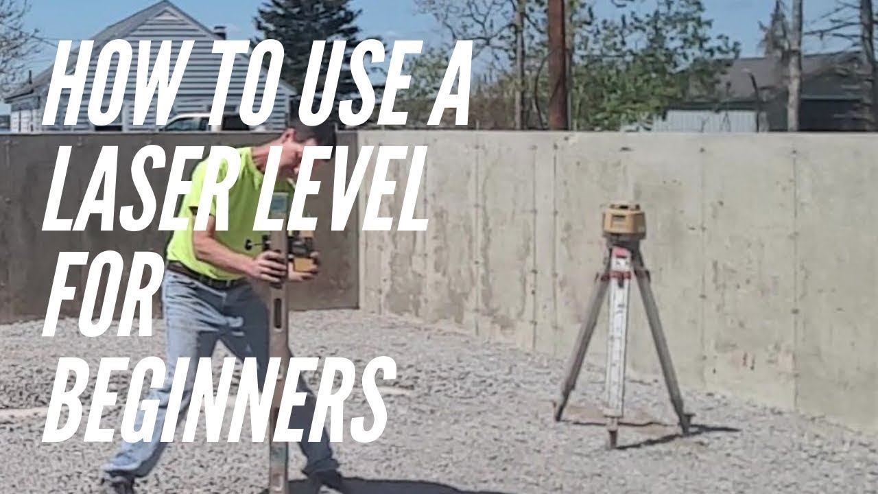 'Video thumbnail for How to use a laser level for beginners'