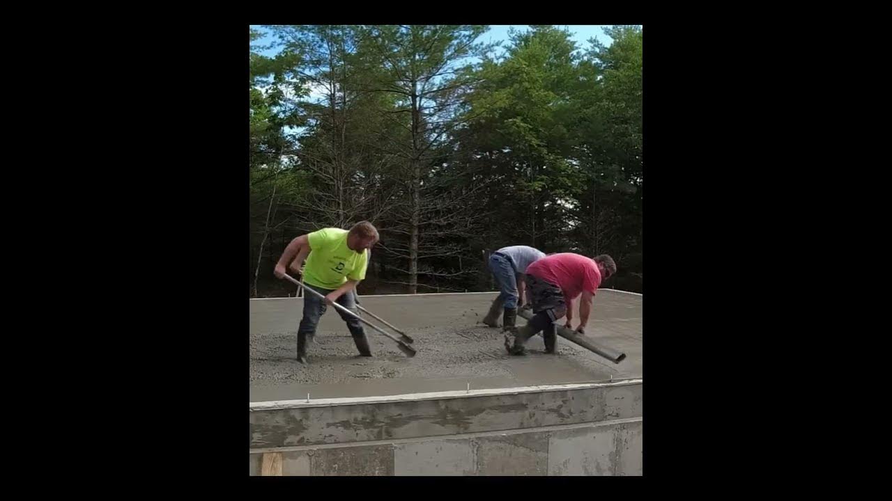 'Video thumbnail for Good Old Fashioned Hand Screeding! #shorts'