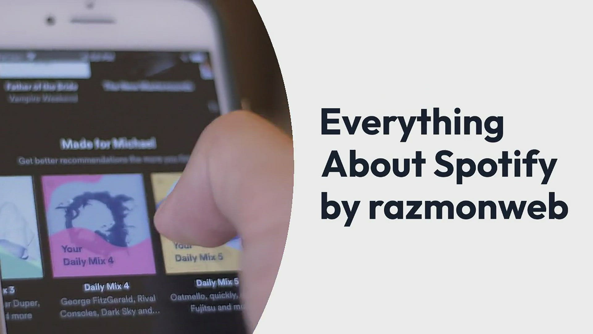 'Video thumbnail for Spotify playlist in a Bottle - razmonweb'