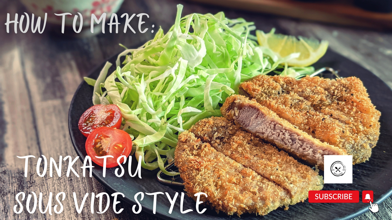 'Video thumbnail for How to make Tonkatsu Japanese Pork Cutlet 豚かつ | Sous Vide Style | Easy tonkatsu sauce'