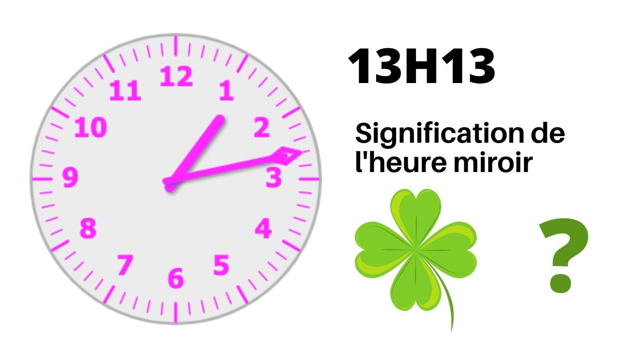 'Video thumbnail for Heure miroir 13h13 : Signification'