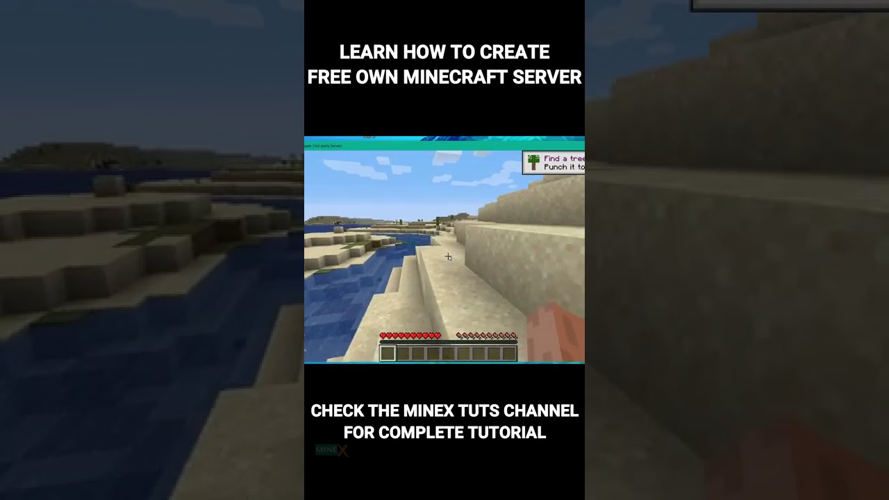 'Video thumbnail for How to Make a Minecraft Server for Free Trailer Minecraft Server Hosting #Shorts WATCH @MineX Tuts'