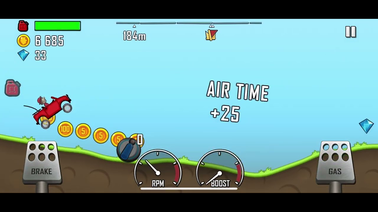 'Video thumbnail for Hill climb racing game ||🔥🔥 Level 2 end 👀👀'