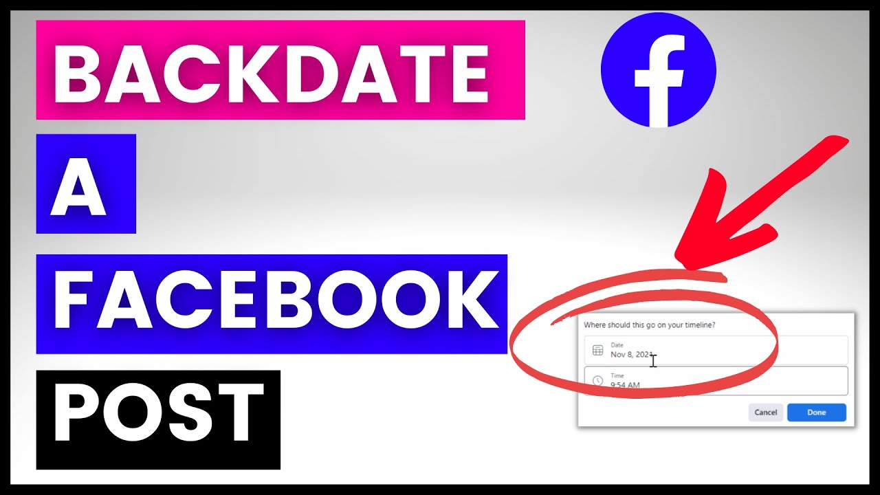 Video thumbnail for How To Backdate A Facebook Post? [in 2023]