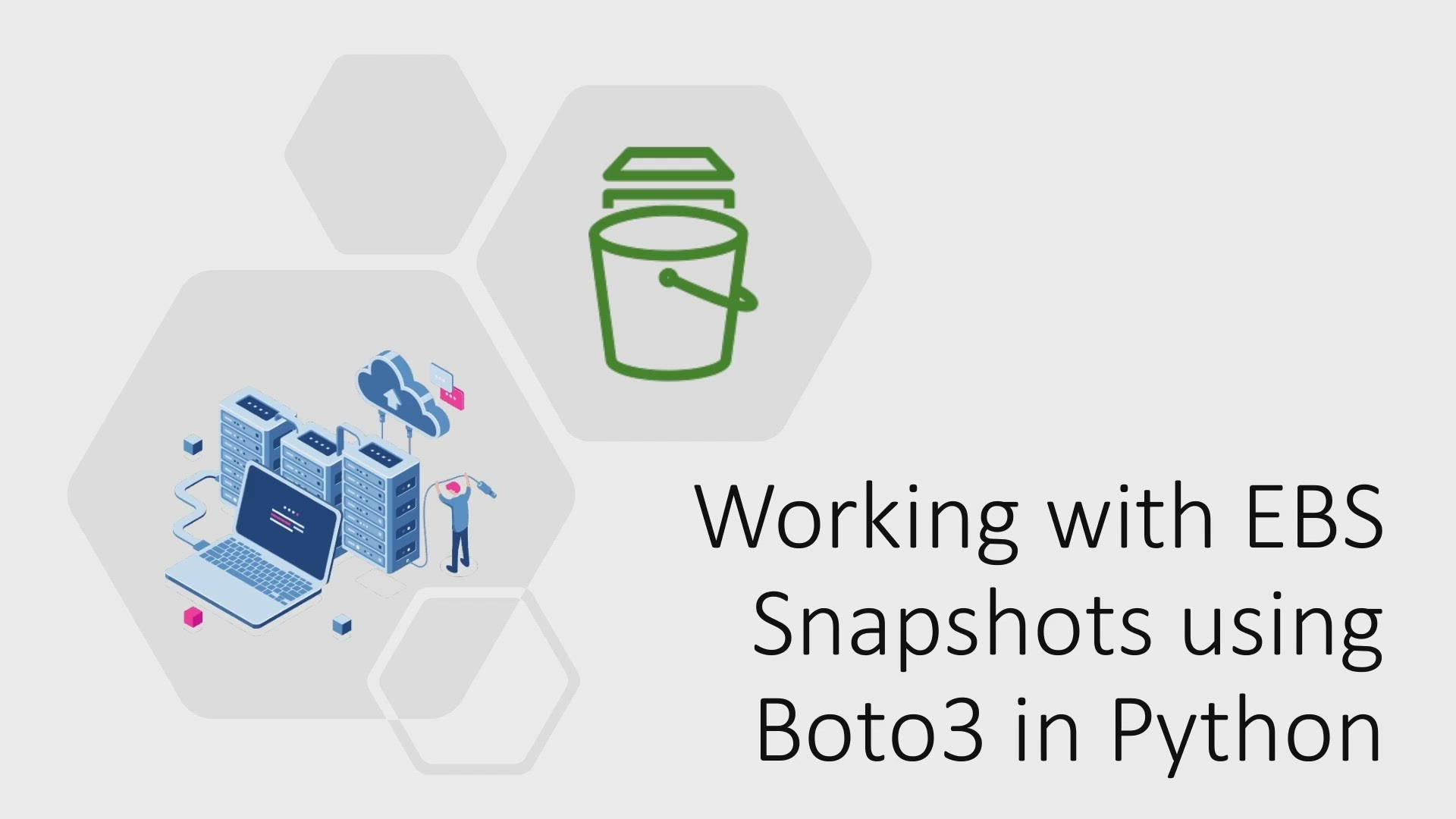 Video thumbnail for Working with EBS Snapshots in Python using Boto3