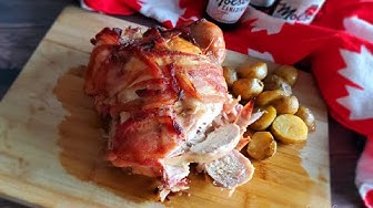 Video thumbnail for Drunken Maple🍁 Bacon🥓 Wrapped Chicken