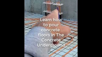 'Video thumbnail for Radiant Heated Concrete Floor Layout (Pex Tubing) #Shorts'