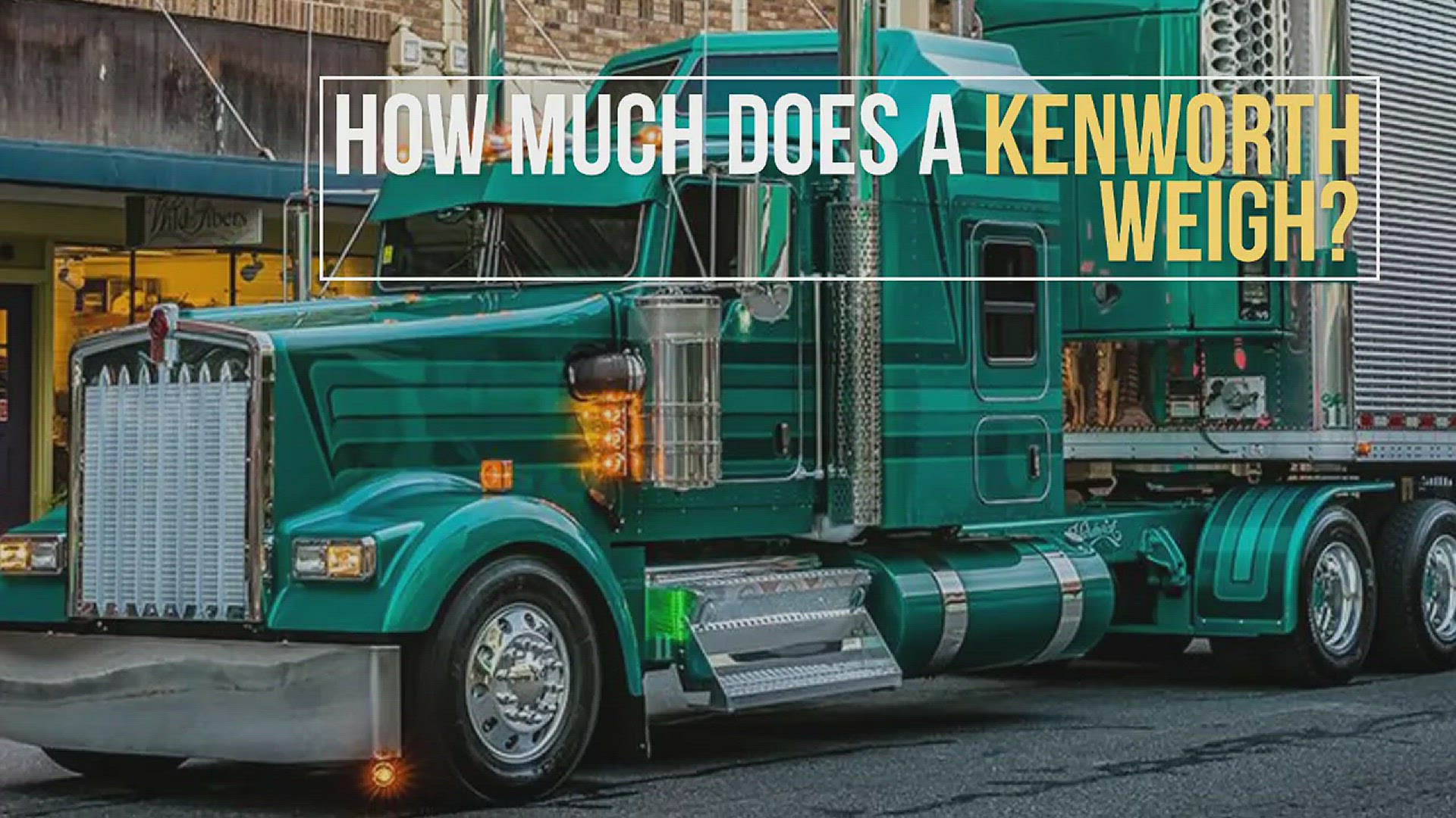 Video thumbnail for How Much Does A Kenworth Weigh?