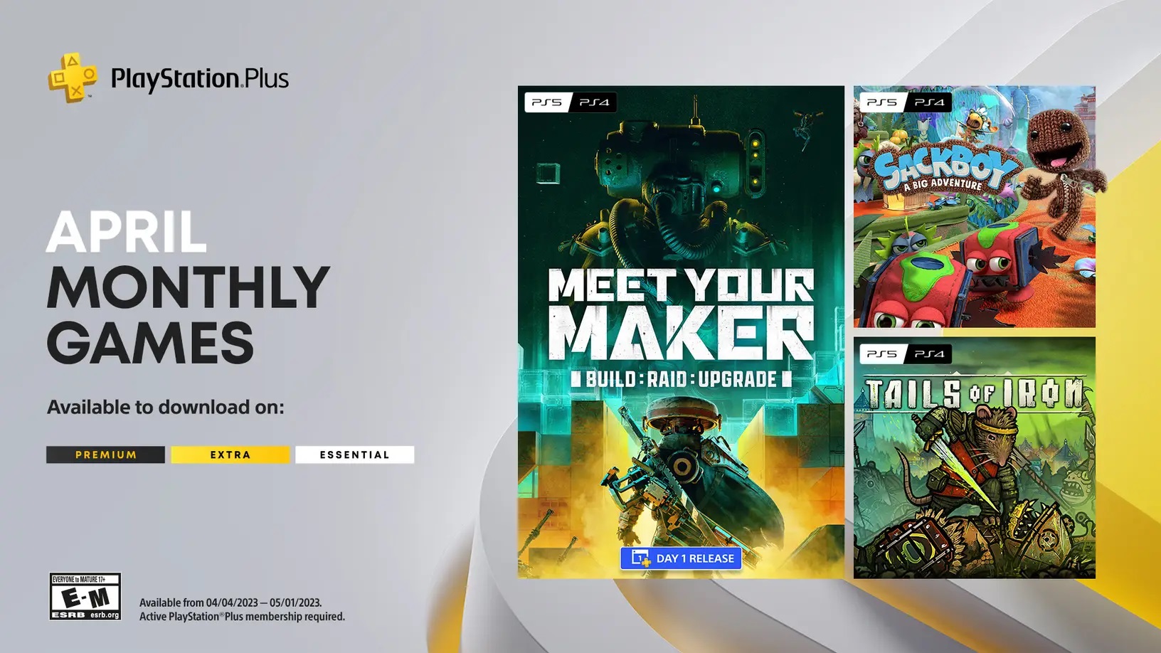 'Video thumbnail for PlayStation Plus April 2023 Lineup'