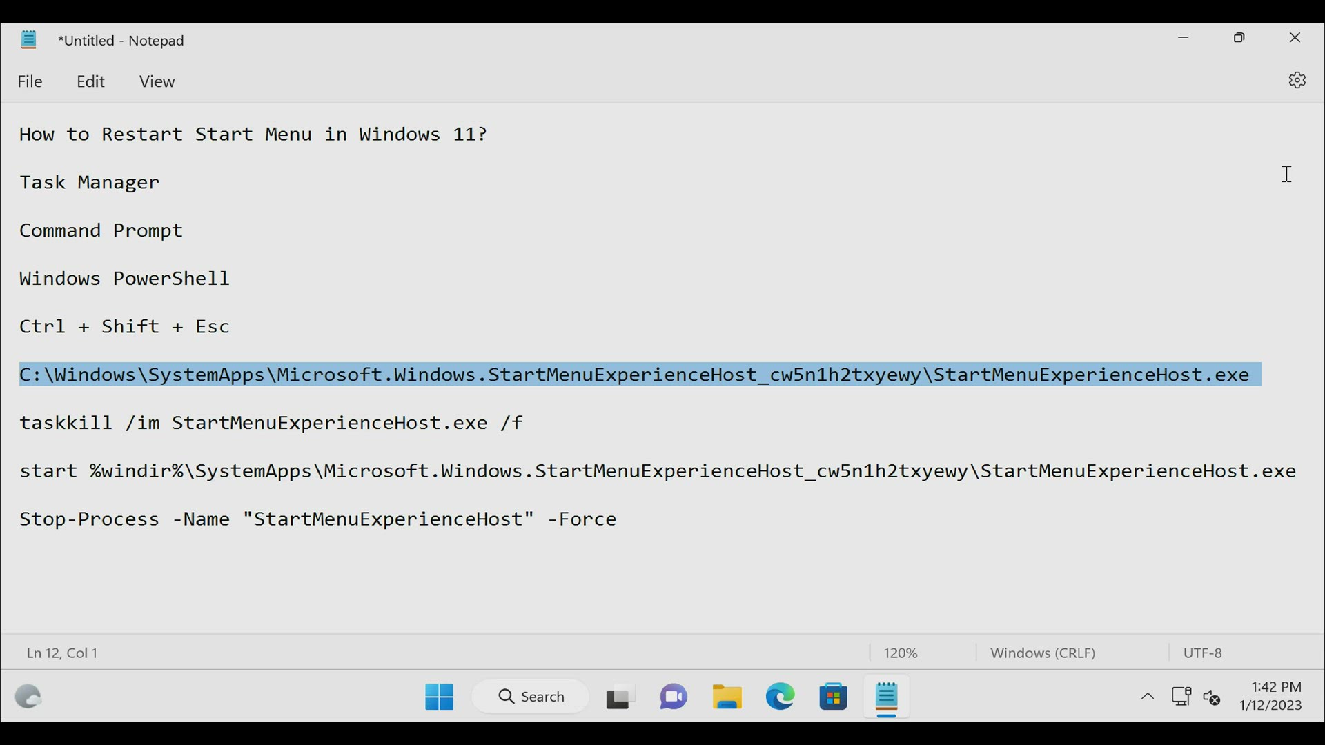 'Video thumbnail for How to Restart Start Menu on Windows 11?'