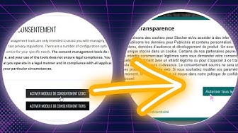 'Video thumbnail for Comment Rendre Un Site Web Conforme RGPD / CCPA ? Gratuit En Un Clic: l'App De Consentement Ezoic'
