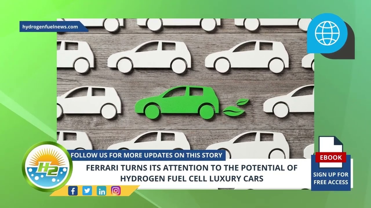 'Video thumbnail for French Version - Ferrari turns its attention to the potential of hydrogen fuel cell luxury cars'