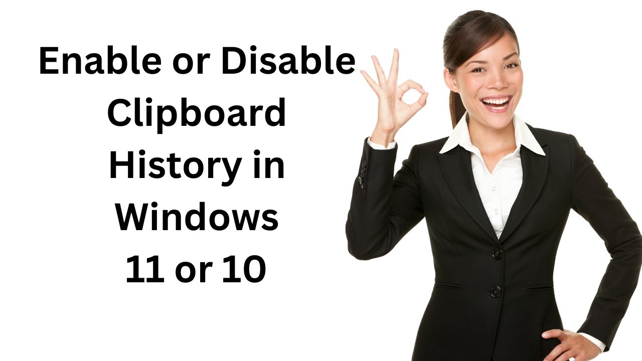 'Video thumbnail for How to Enable or Disable Clipboard History in Windows 11 or 10?'