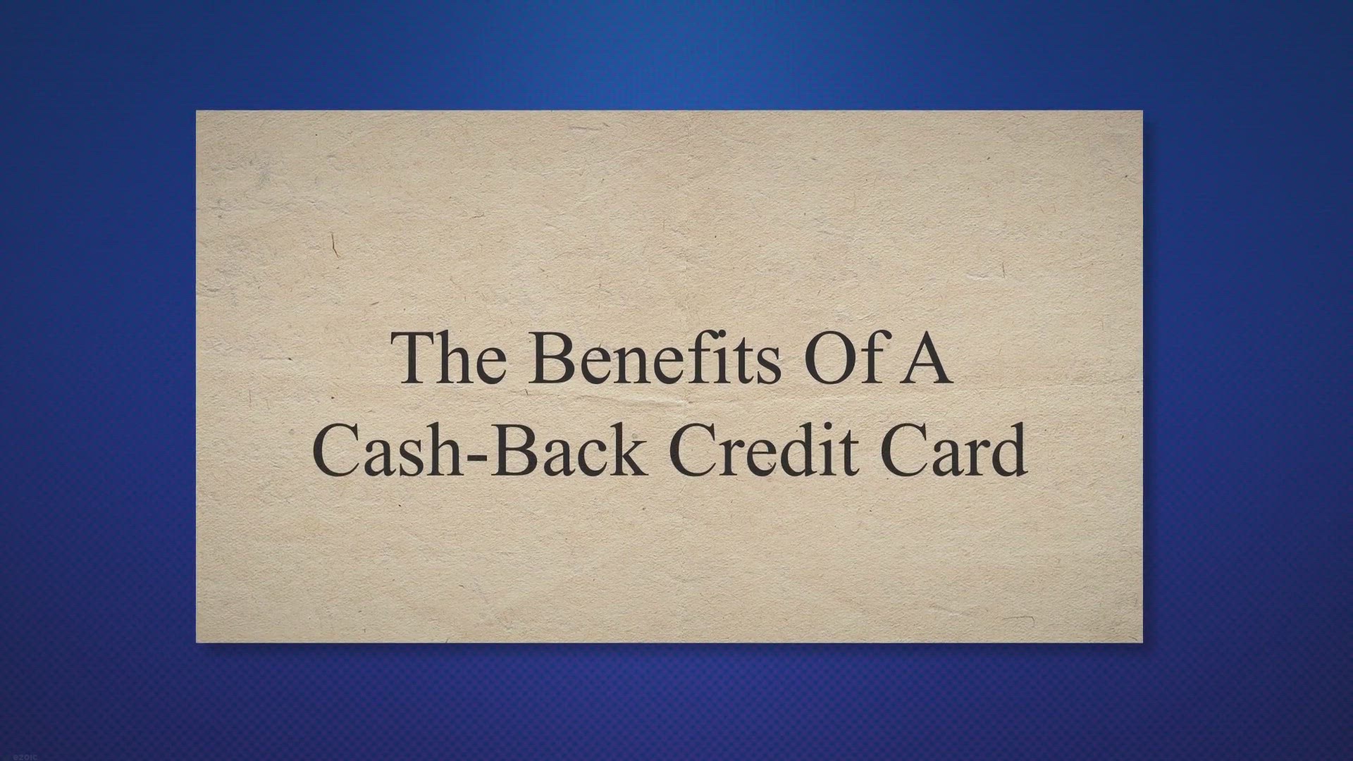 'Video thumbnail for The Benefits Of A Cash-Back Credit Card'