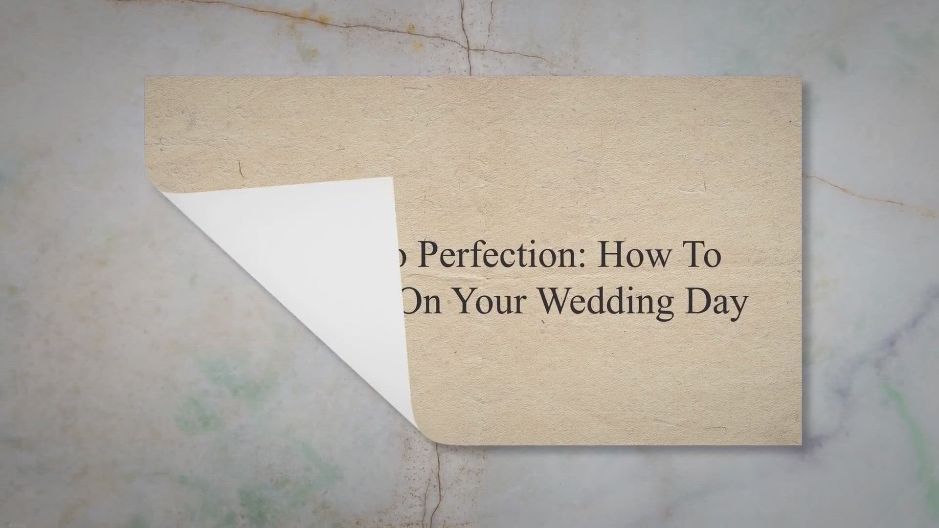 Video thumbnail for Finished To Perfection: How To Accessorize On Your Wedding Day