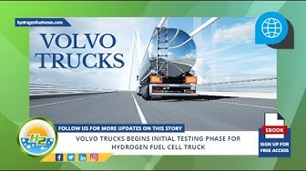'Video thumbnail for Volvo Trucks begins initial testing phase for hydrogen fuel cell truck'