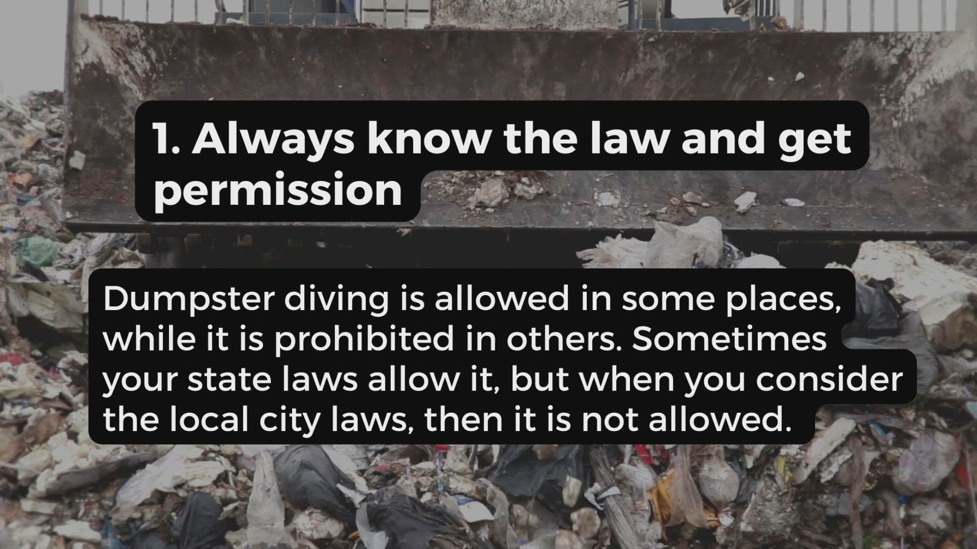 Video thumbnail for Dumpster Diving Tips