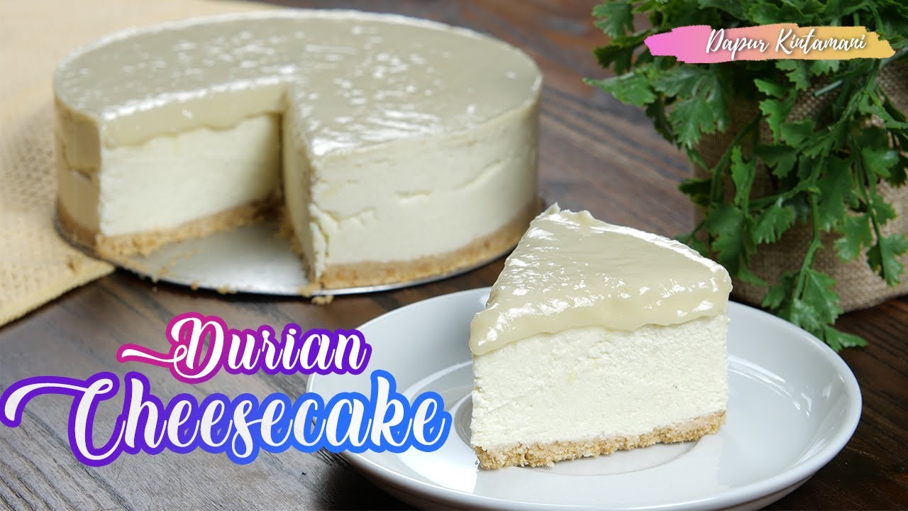 Video thumbnail for Cheesecake Durian Tanpa Oven dan Tanpa Gelatin