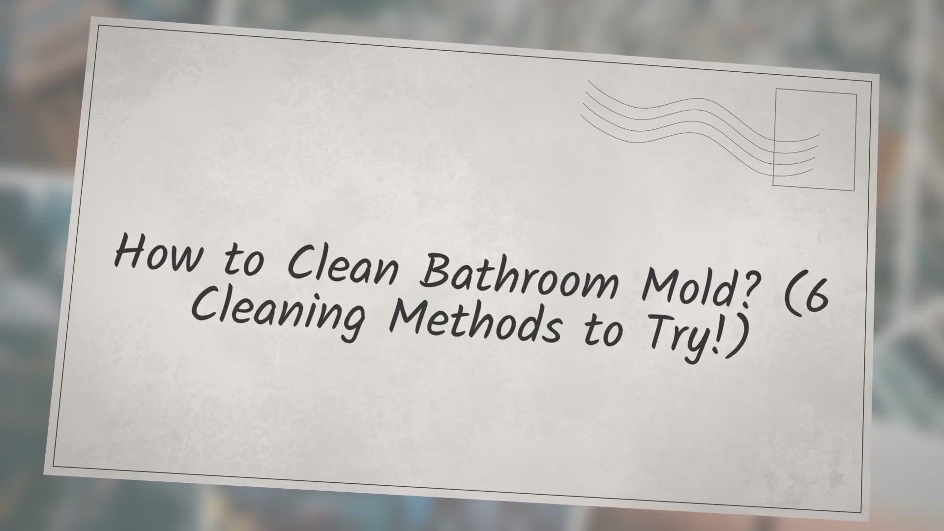 'Video thumbnail for How to Clean Bathroom Mold?'