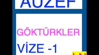 'Video thumbnail for Auzef Göktürk Vize Deneme Sınavı -1'