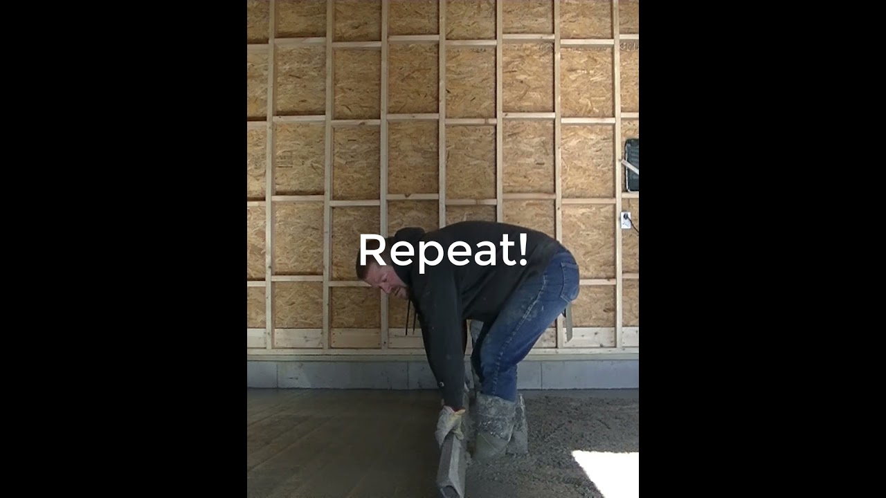 'Video thumbnail for Diy Garage Floor Pour #Shorts'