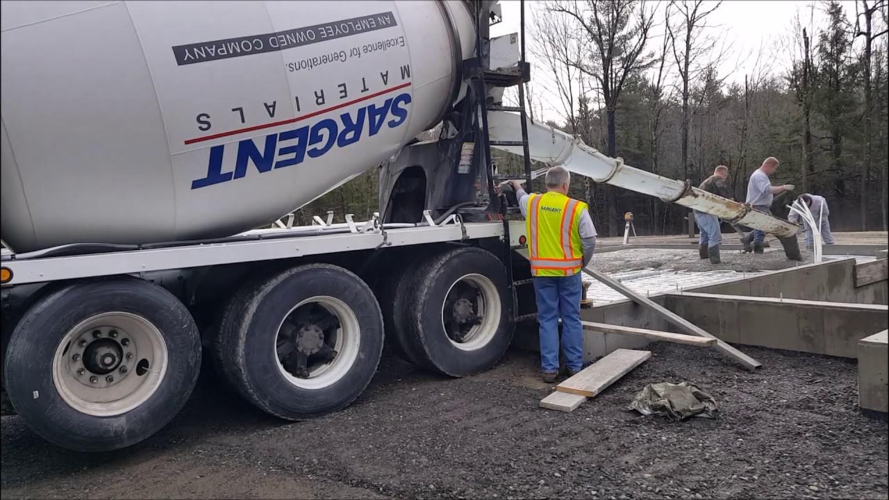 'Video thumbnail for How to pour a garage floor with 3 drains.'