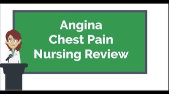 'Video thumbnail for Angina Chest Pain Nursing NCLEX Review and Nursing Care Plan'