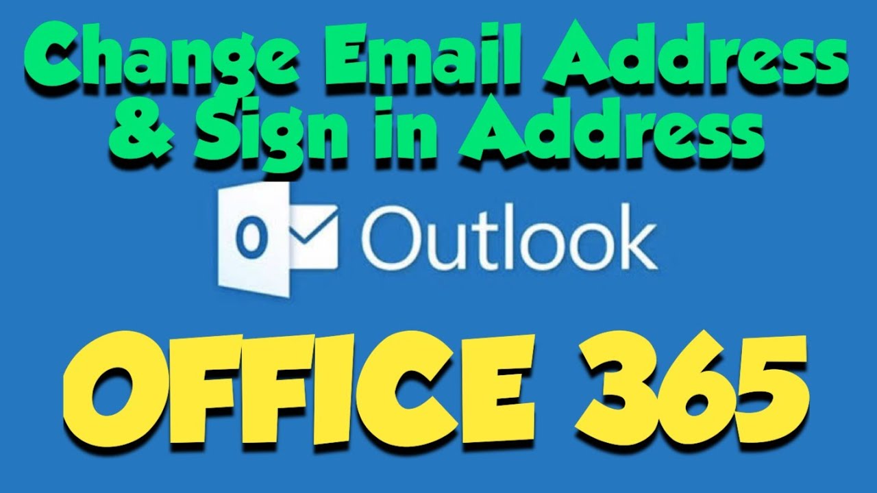 Video thumbnail for How to Change Email Address & Username in Office 365