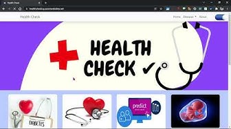 Video thumbnail for HealthCare Project With Code | Deep and machine learning project | AI Project |