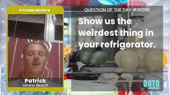 Video thumbnail for Patrick has a sparse fridge at the moment. At least you have a Kit Kat bar!