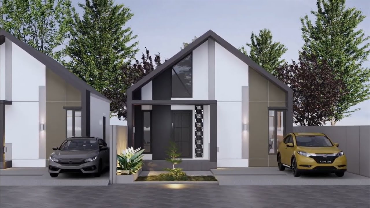 'Video thumbnail for Minimalist House Design 1 Floor Modern Scandinavian Model 9x21 | Type 60m2'