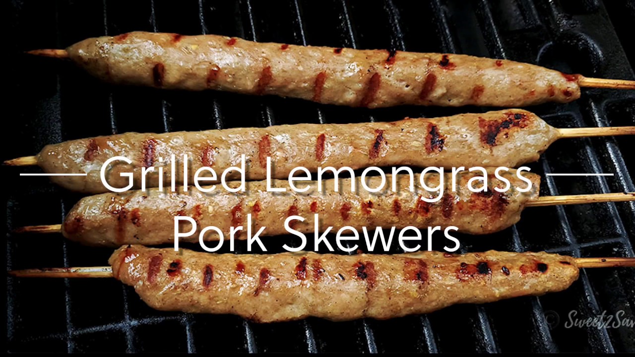 Video thumbnail for Grilled Lemongrass Pork Skewers
