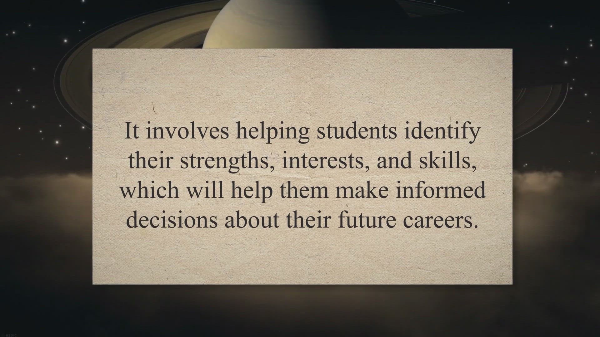 'Video thumbnail for Career guidance for students'