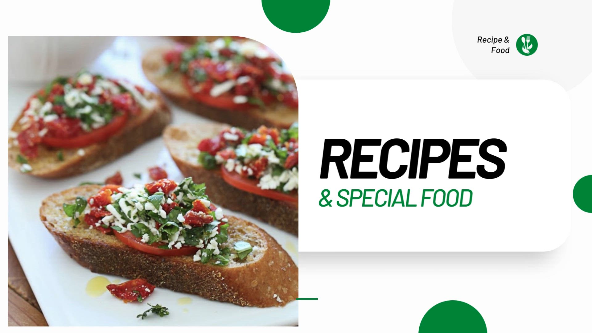 'Video thumbnail for Healthy Recipe - Pesto and tomato bruschetta with whole grain bread'