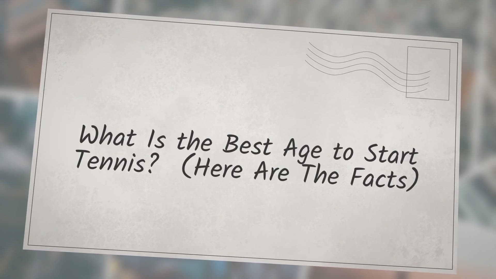 Video thumbnail for What Is the Best Age to Start Tennis? (Here Are The Facts)
