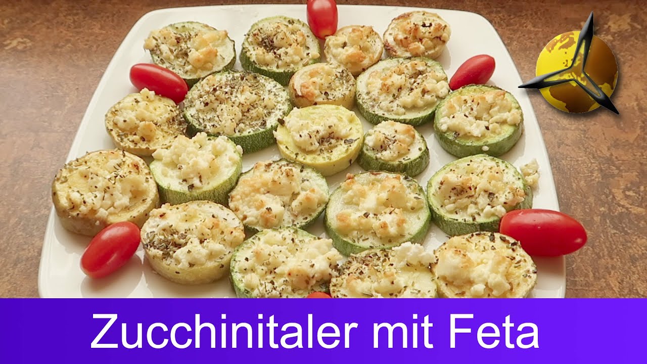 'Video thumbnail for Zucchinitaler mit Feta überbacken - Grillgemüse Rezept'