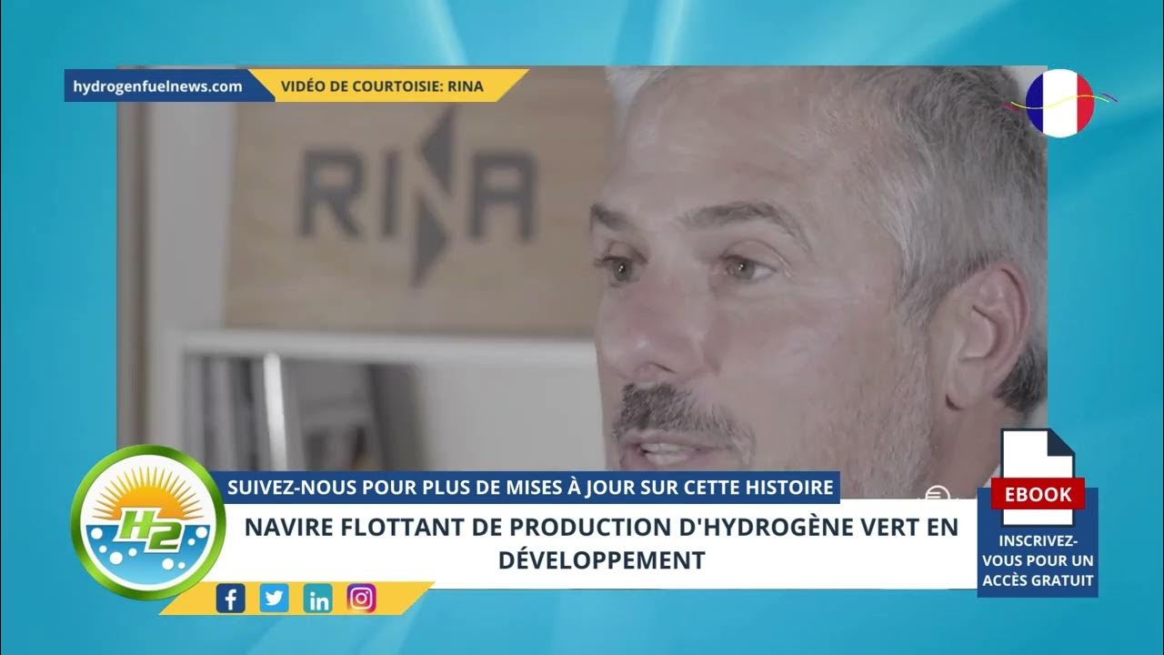 'Video thumbnail for [French] Floating green hydrogen production vessel under development'