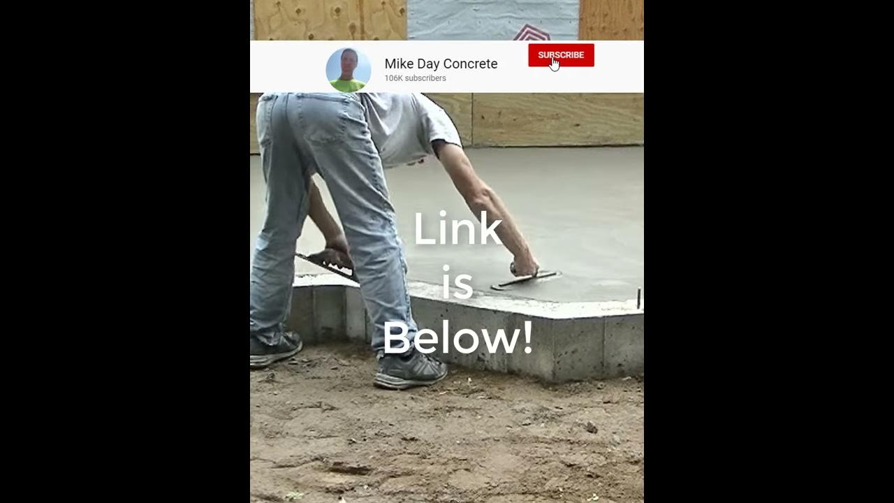 'Video thumbnail for How To Finish Concrete #Shorts'