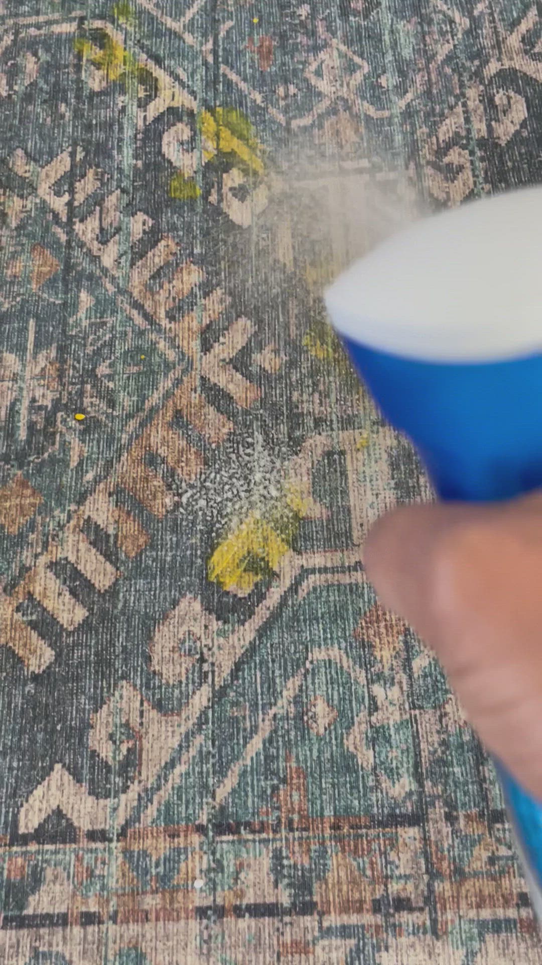 Video thumbnail for Cleaning an area rug on laminate floor
