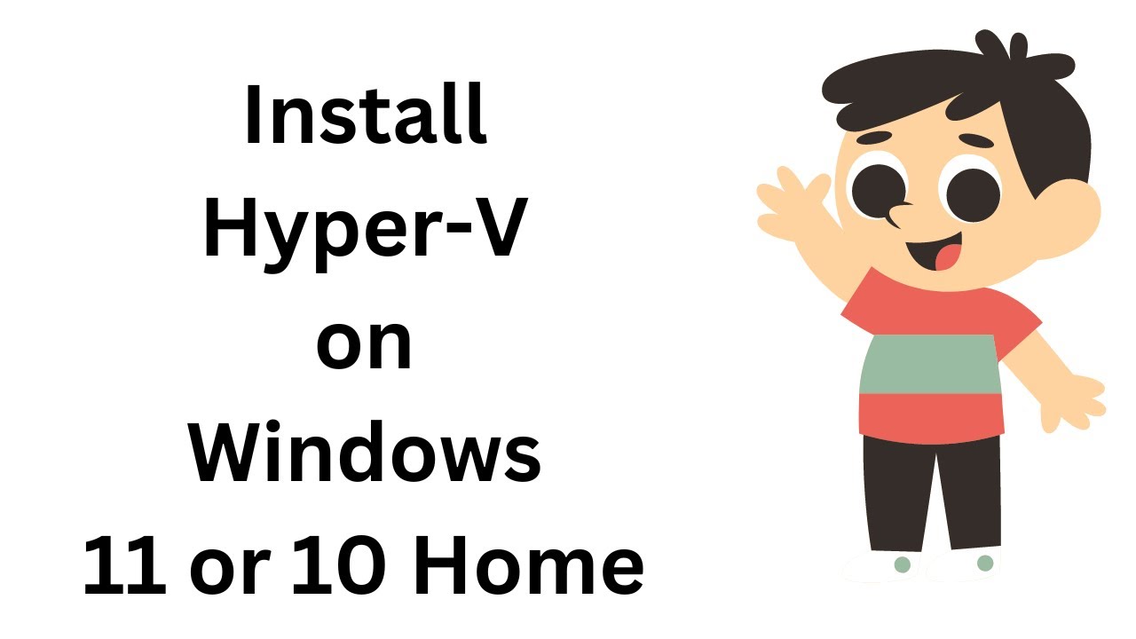 'Video thumbnail for How to install Hyper-V on Windows 11 or 10 Home?'