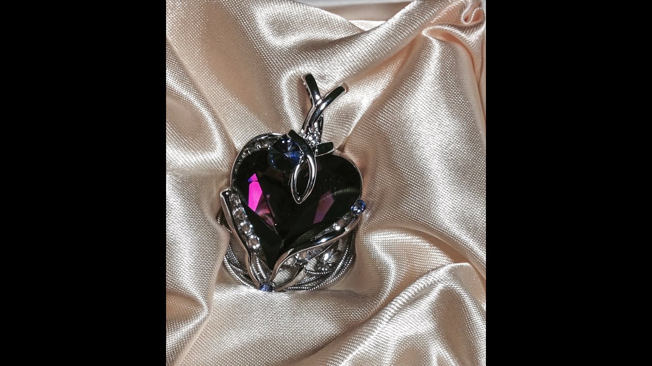'Video thumbnail for Amethyst Heart Shaped Pendant Necklace Sheri Ann Richerson ExperimentalHomesteader.com'