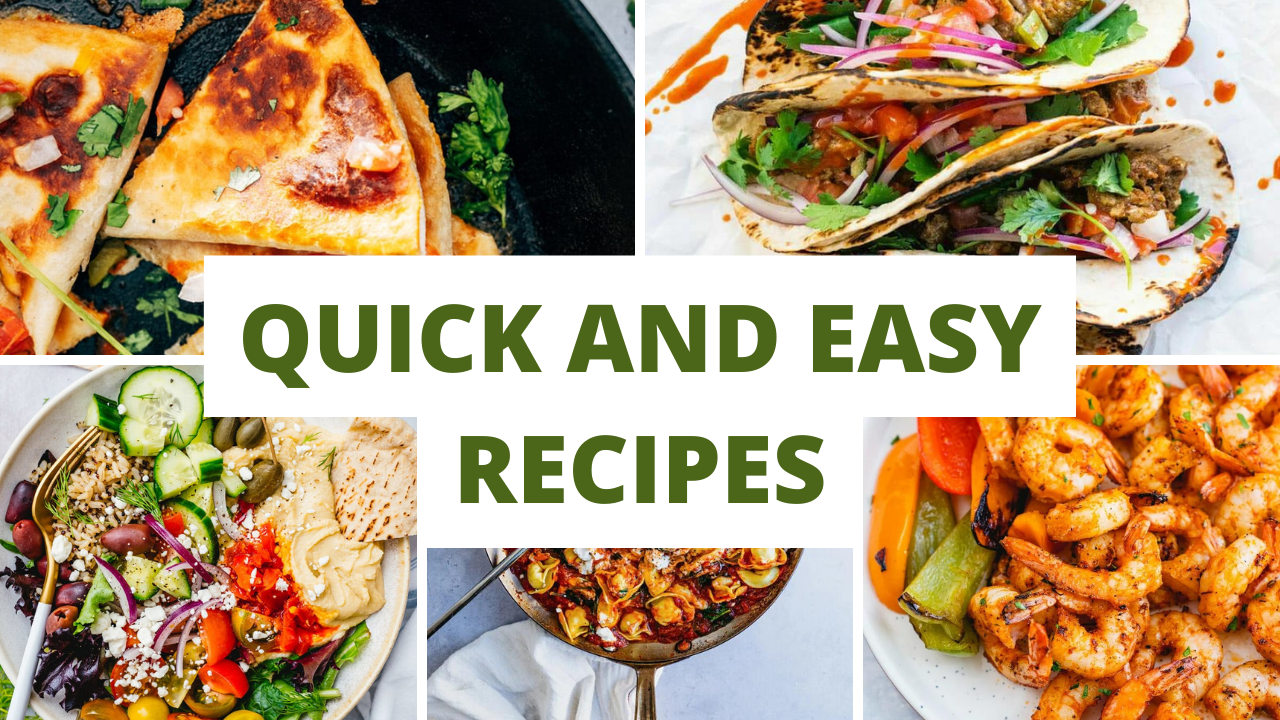 Video thumbnail for Quick and easy recipes