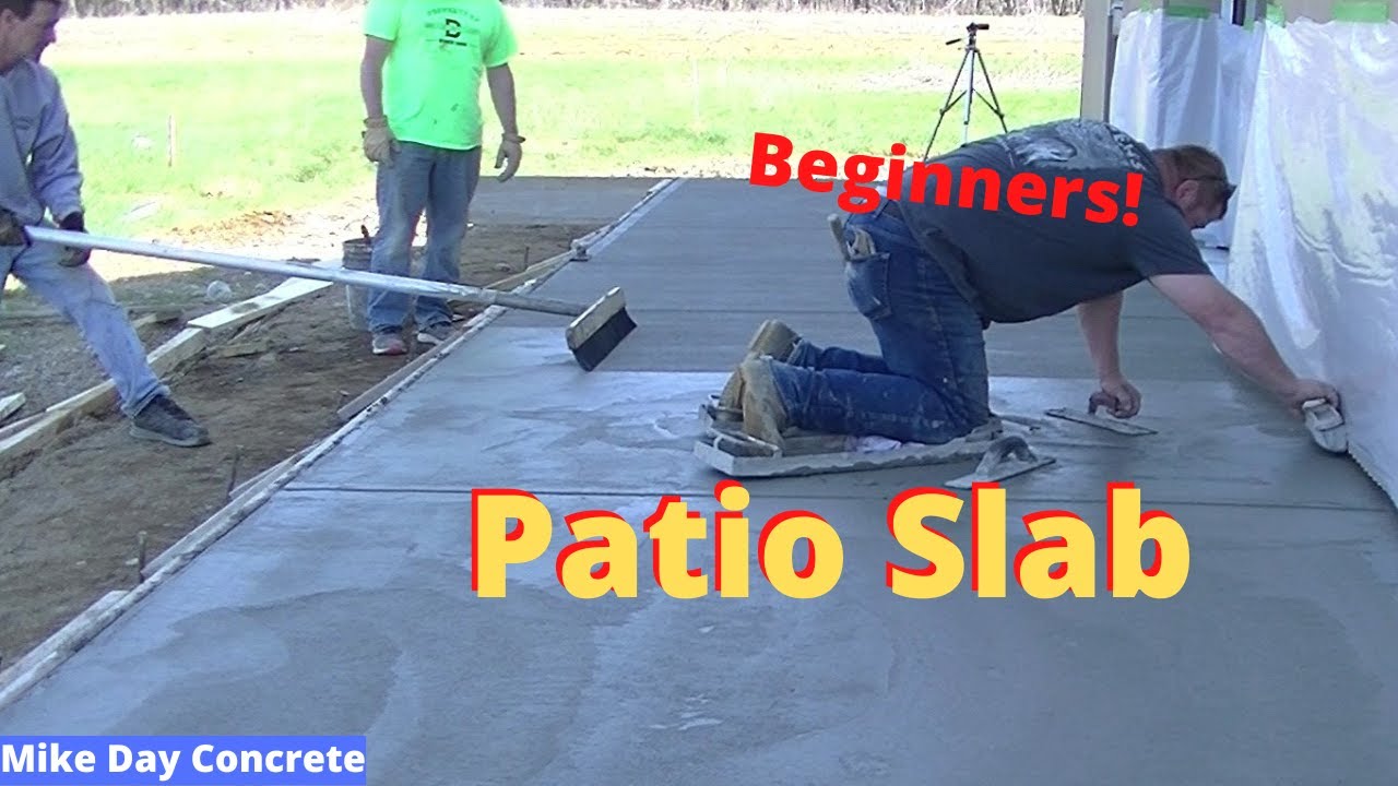'Video thumbnail for NEW! How To Pour A Concrete Patio Slab [Beginner's Guide]'