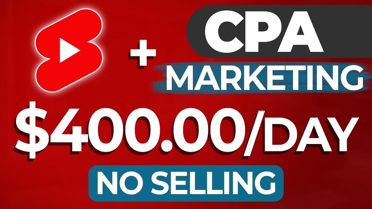 'Video thumbnail for NEW Beginner $400/Day YouTube Shorts CPA MARKETING Strategy'