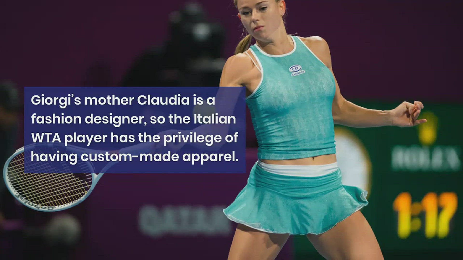 Camila Giorgi announces cooperation with Giomila fashion - Women's Tennis  Blog