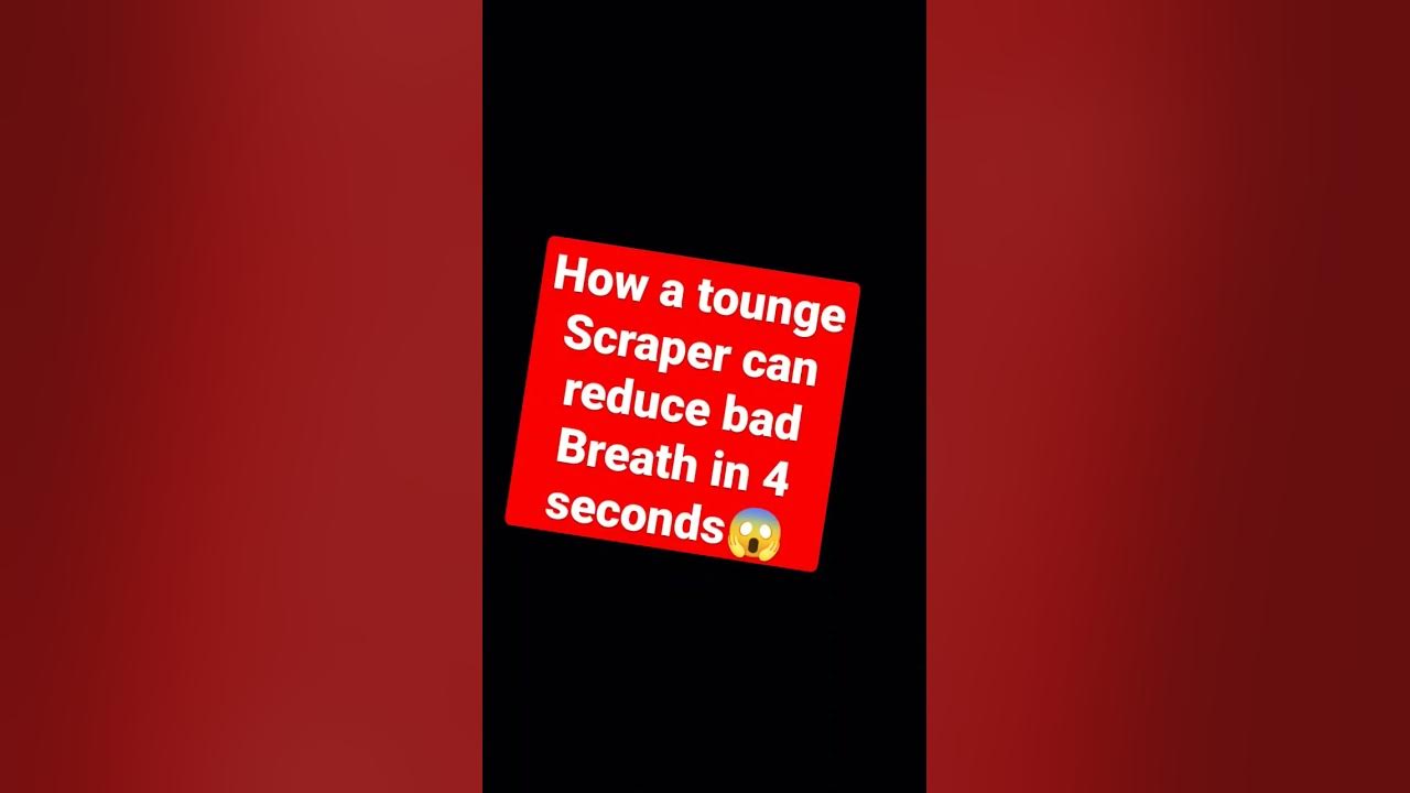 'Video thumbnail for #Tonguescrapers can reduce bad breath in under 3 seconds #badbreathtreatment #dentist 😱'